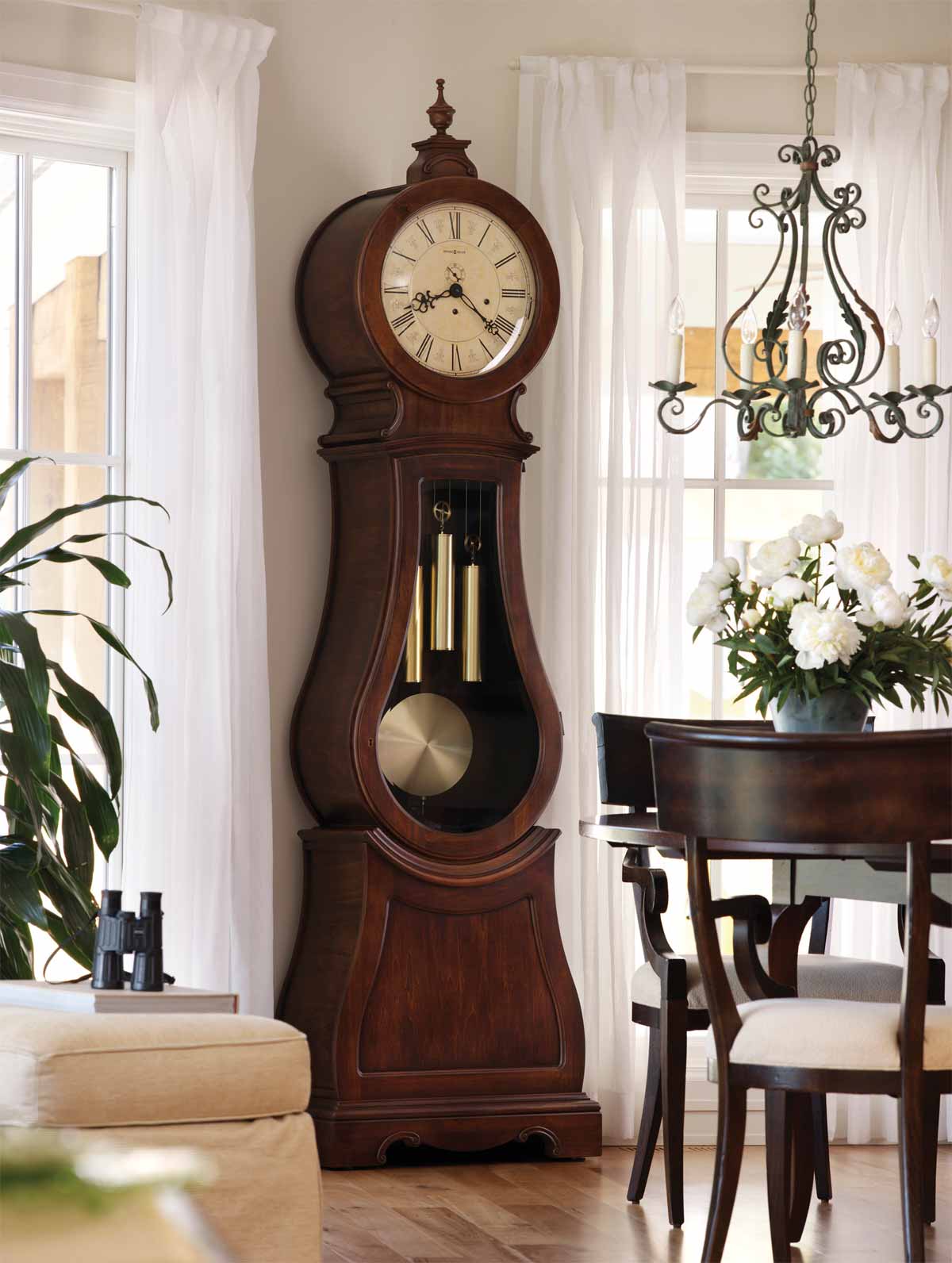 how to set time on howard miller grandfather clock