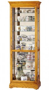 Howard Miller Chesterfield II 680-288 Oak Curio Cabinet