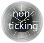 No ticking, quiet wall clocks